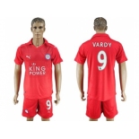 Leicester City #9 Vardy Away Soccer Club Jersey