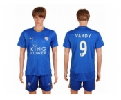 Leicester City #9 Vardy Home Soccer Club Jersey 2