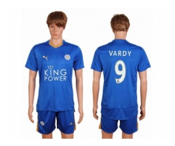 Leicester City #9 Vardy Home Soccer Club Jersey 2