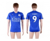 Leicester City #9 Vardy Home Soccer Country Jersey