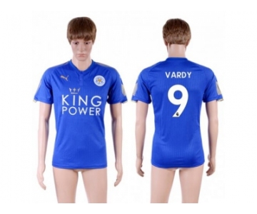 Leicester City #9 Vardy Home Soccer Country Jersey