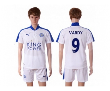 Leicester City #9 Vardy SEC Away Soccer Club Jersey 1