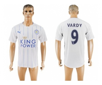 Leicester City #9 Vardy SEC Away Soccer Club Jersey