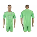 Leicester City Blank Green Goalkeeper Soccer Club Jersey