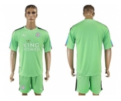 Leicester City Blank Green Goalkeeper Soccer Club Jersey