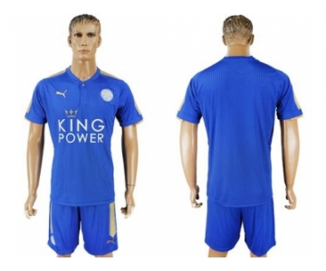 Leicester City Blank Home Soccer Club Jersey