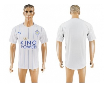 Leicester City Blank SEC Away Soccer Club Jersey 1