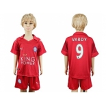 Leicester City #9 Vardy Away Kid Soccer Club Jersey1