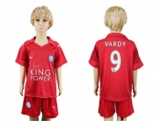 Leicester City #9 Vardy Away Kid Soccer Club Jersey1