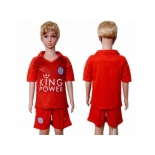 Leicester City Blank Away Kid Soccer Club Jersey