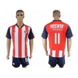 Guadalajara #11 Brizuela Home Soccer Club Jersey2