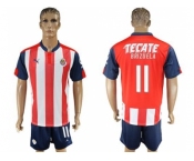 Guadalajara #11 Brizuela Home Soccer Club Jersey2