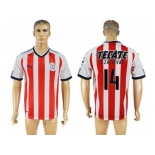 Guadalajara #14 A.Zaldivar Home Soccer Club Jersey1