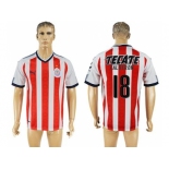 Guadalajara #18 Calderon Home Soccer Club Jersey1