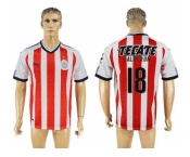 Guadalajara #18 Calderon Home Soccer Club Jersey1