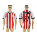 Guadalajara #27 C.Pena Home Soccer Club Jersey1