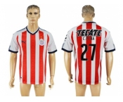 Guadalajara #27 C.Pena Home Soccer Club Jersey1