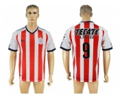 Guadalajara #9 A.Pulido Home Soccer Club Jersey1