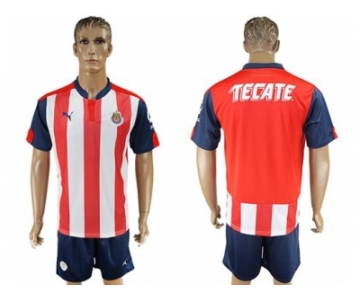 Guadalajara Blank Home Soccer Club Jersey2