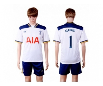 Tottenham Hotspur #1 LLORIS White Home Soccer Club Jersey1