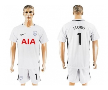 Tottenham Hotspur #1 LLORIS White Home Soccer Club Jersey