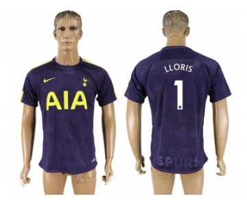 Tottenham Hotspur #1 Lloris Sec Away Soccer Club Jersey