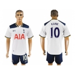 Tottenham Hotspur #10 Kane White Home Soccer Club Jersey2