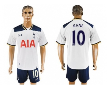 Tottenham Hotspur #10 Kane White Home Soccer Club Jersey2