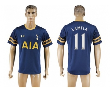 Tottenham Hotspur #11 Lamela Away Soccer Club Jersey3