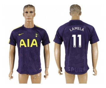 Tottenham Hotspur #11 Lamela Sec Away Soccer Club Jersey