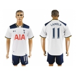 Tottenham Hotspur #11 Lamela White Home Soccer Club Jersey2