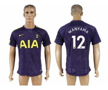 Tottenham Hotspur #12 Wanyama Sec Away Soccer Club Jersey