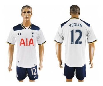 Tottenham Hotspur #12 Yedlin White Home Soccer Club Jersey1