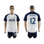 Tottenham Hotspur #12 Yedlin White Home Soccer Club Jersey