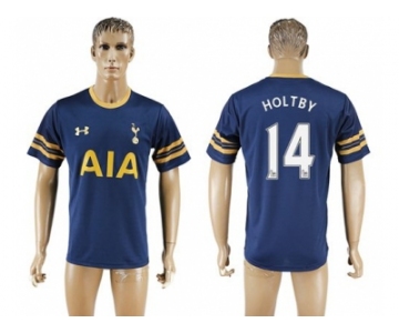 Tottenham Hotspur #14 Holtby Away Soccer Club Jersey1