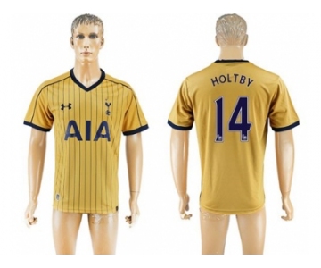 Tottenham Hotspur #14 Holtby Sec Away Soccer Club Jersey