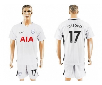 Tottenham Hotspur #17 Sissoko White Home Soccer Club Jersey