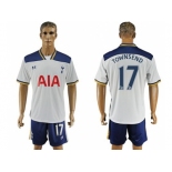 Tottenham Hotspur #17 Townsend White Home Soccer Club Jersey2