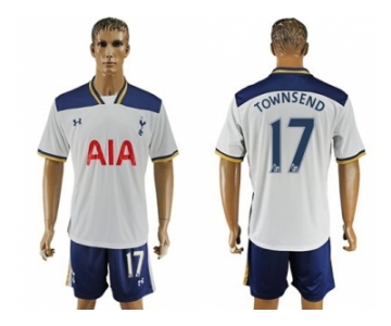 Tottenham Hotspur #17 Townsend White Home Soccer Club Jersey2