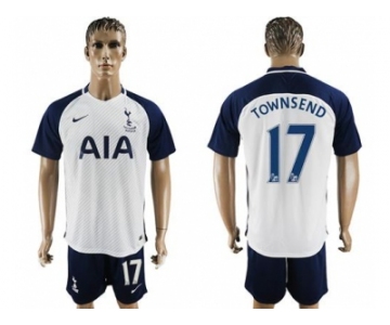 Tottenham Hotspur #17 Townsend White Home Soccer Club Jersey