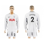 Tottenham Hotspur #2 Walker Home Long Sleeves Soccer Club Jersey