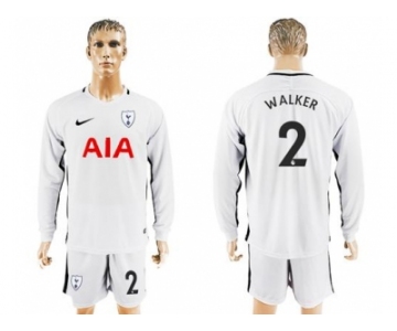 Tottenham Hotspur #2 Walker Home Long Sleeves Soccer Club Jersey