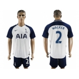 Tottenham Hotspur #2 Walker White Home Soccer Club Jersey1