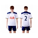 Tottenham Hotspur #2 Walker White Home Soccer Club Jersey3