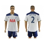 Tottenham Hotspur #2 Walker White Home Soccer Club Jersey4