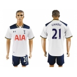 Tottenham Hotspur #21 Chadli White Home Soccer Club Jersey1