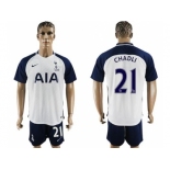 Tottenham Hotspur #21 Chadli White Home Soccer Club Jersey