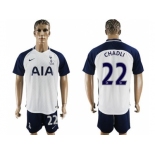 Tottenham Hotspur #22 Chadli White Home Soccer Club Jersey