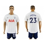 Tottenham Hotspur #23 Eriksen White Blue Soccer Club Jersey