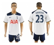 Tottenham Hotspur #23 Eriksen White Home Soccer Club Jersey2